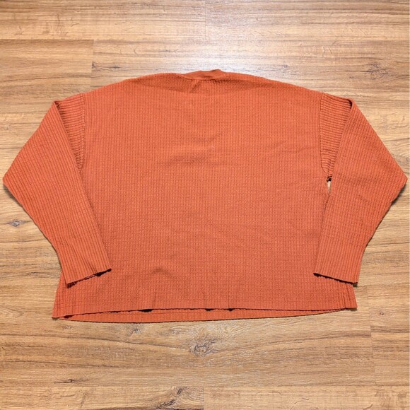 M.M. LaFleur The Tyler Textured Crew Neck Pullover Sweater Women Medium Clay - Picture 5 of 8